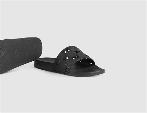 gucci.slides black|gucci slide size chart.